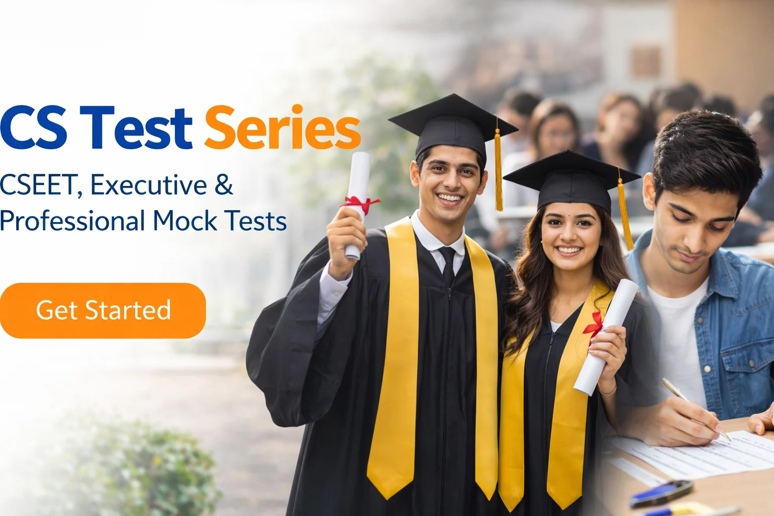 CS exam aspirant preparing for ICSI company secretary examinations with Mission CS